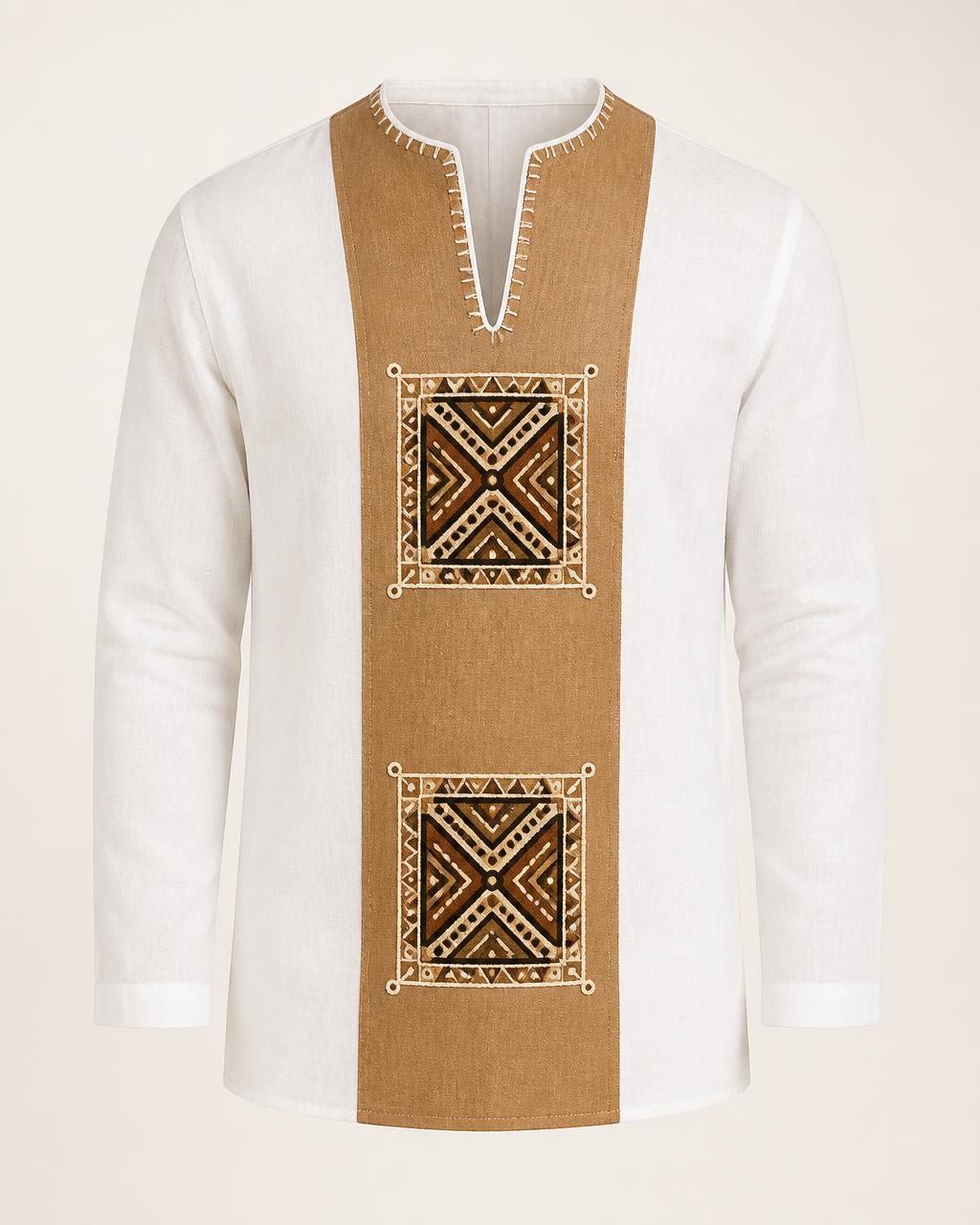 Medallion Column Tunic Shirt design board
