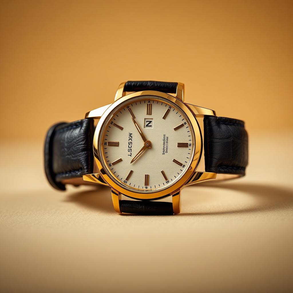 Z-Vibe Heritage Watch — Men — House · Z-Vibe Leather Collection™ seven-view specification plate; showing 01 Front, 02 Left, 03 Right, 04 Back, 05 Interior, 06 Inner tags, 07 Fabric detail. — 01 Front, Gold · Onyx Strap