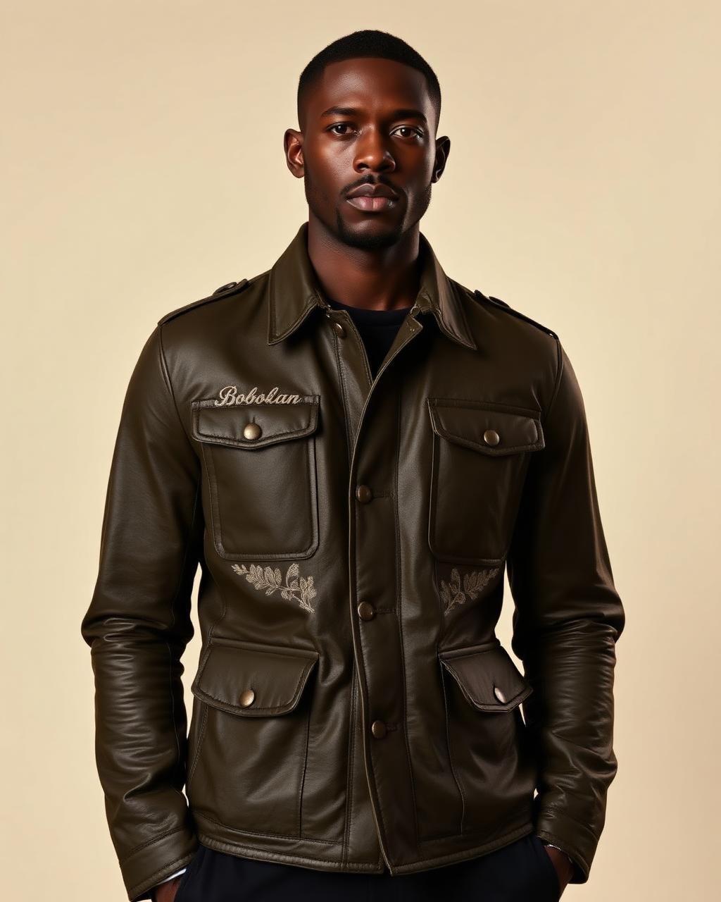 Olive Field Jacket design board
