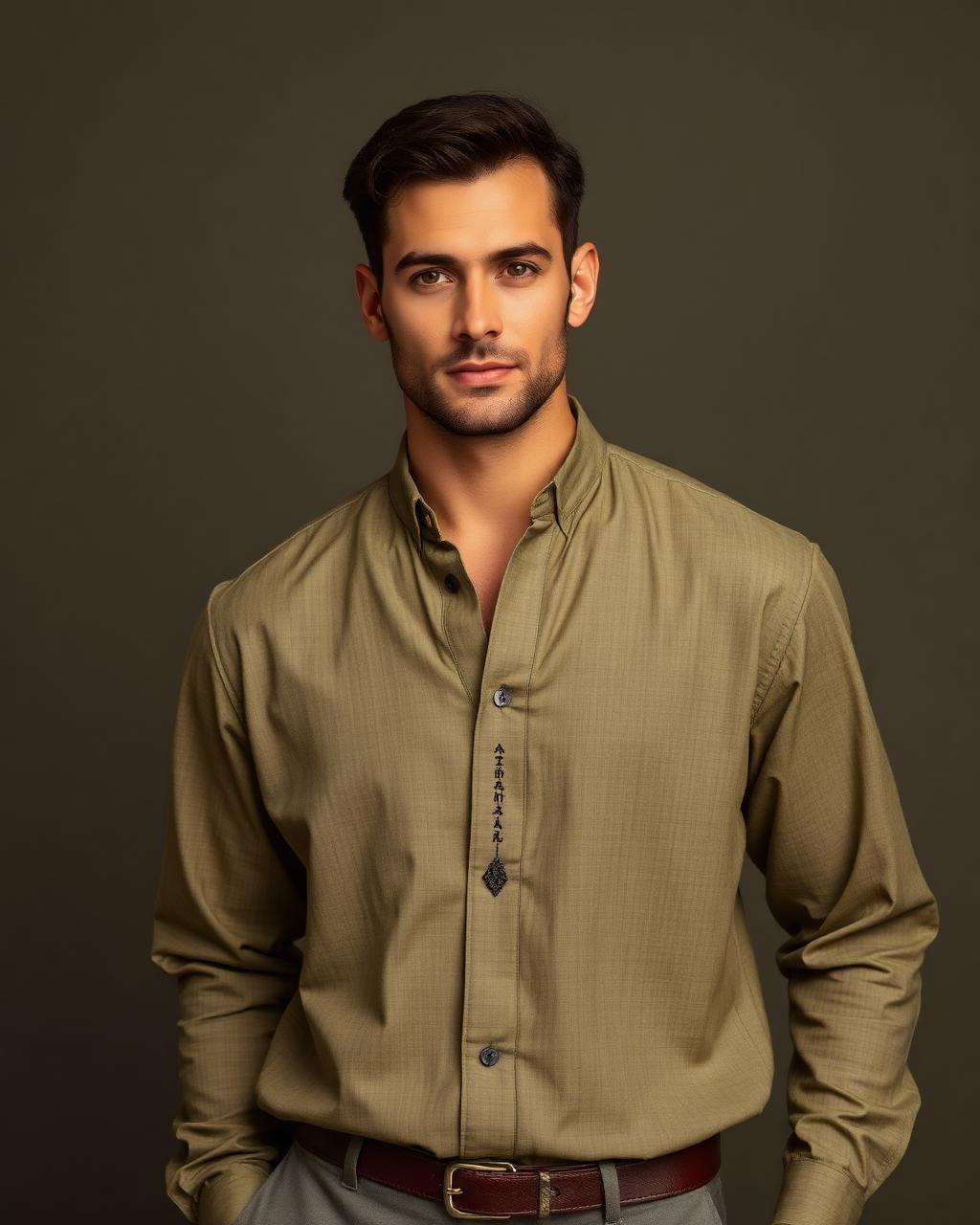Meridian Linen Shirt design board