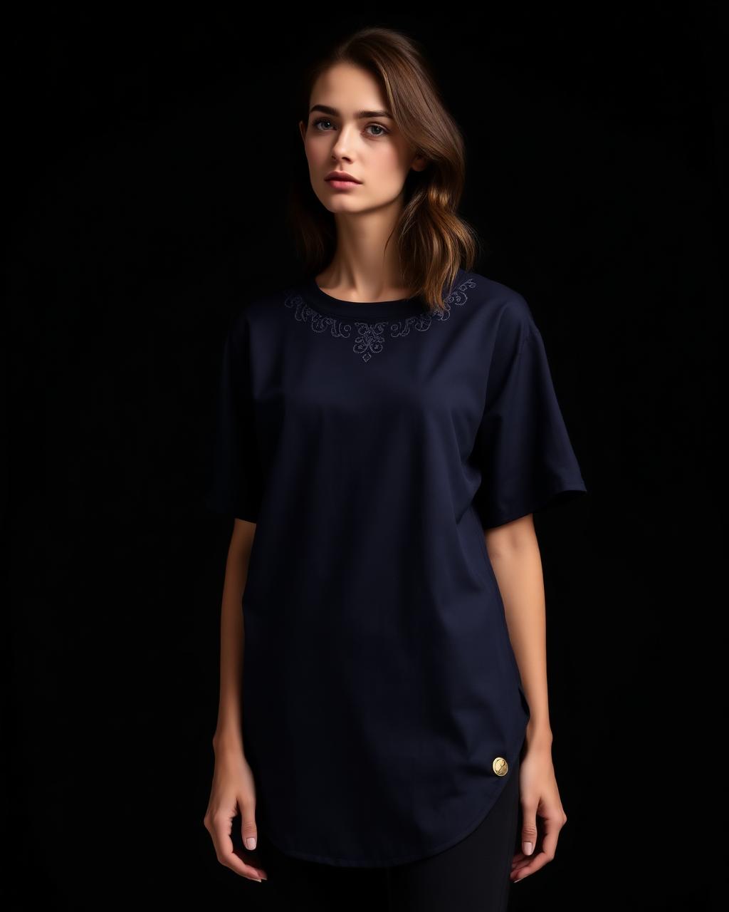 Midnight Linen Tee design board