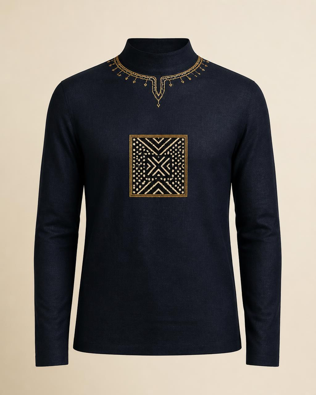 Midnight Mock Neck design board