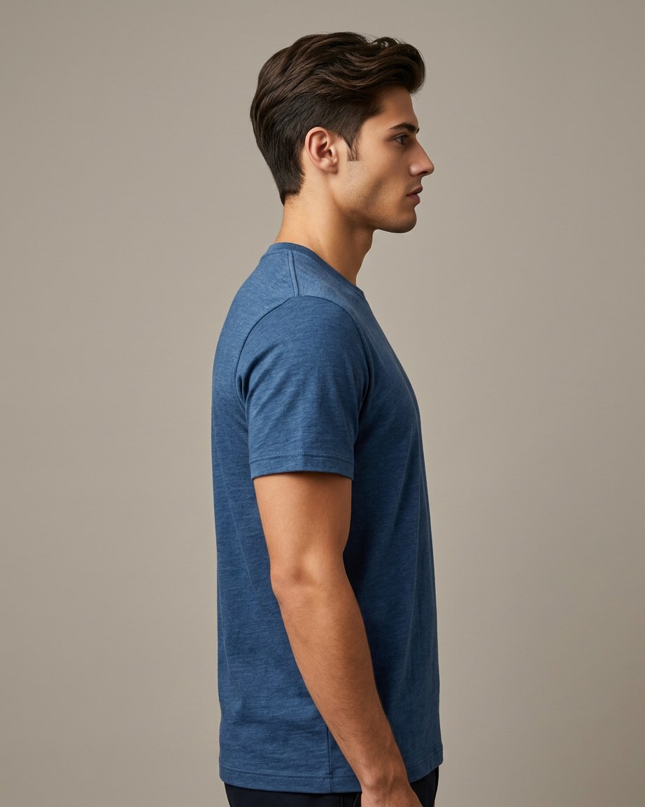 Ocean Vibe Tee — Men, 03 Right (view 3 of 7). Right profile: waist shaping, pocket line and the house Z mark.