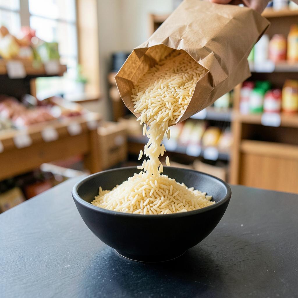 Golden parboiled rice — grains & rice item photographed by the store