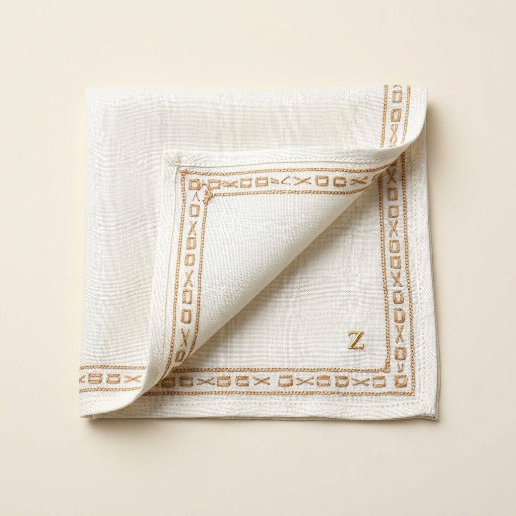 Atelier Pocket Square — Men, 04 Back (view 4 of 7). Back view: rear panel, stitch lines and any slip pocket.