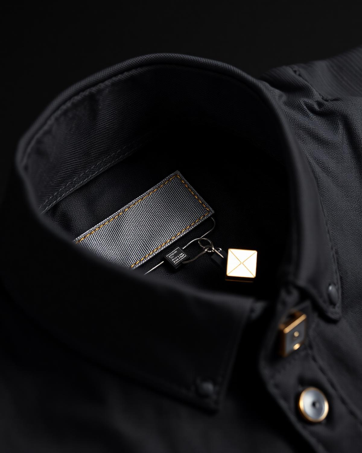 Regal Frame Shirt — Men, 06 Inner tags (view 6 of 7). Inner tags: size scale, atelier reference and care instructions.