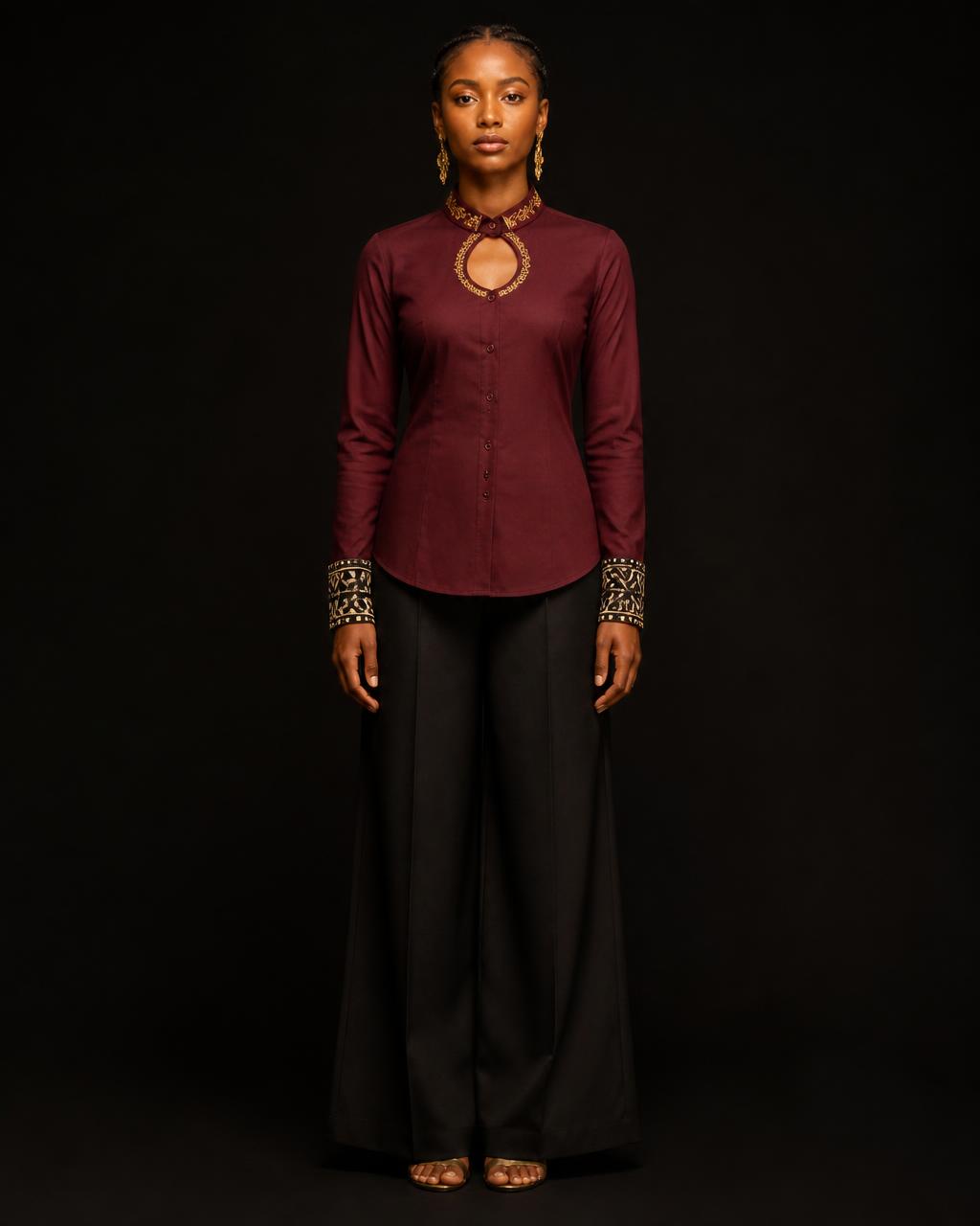 Z-Vibe Halo Collar Shirt design board