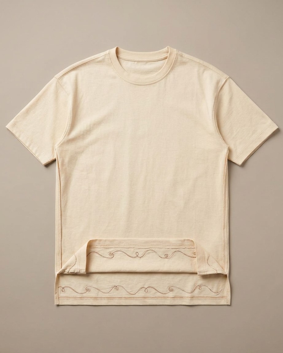Sand Dune Tee — Men, 05 Interior (view 5 of 7). Interior: lining, facings and the concealed closure.