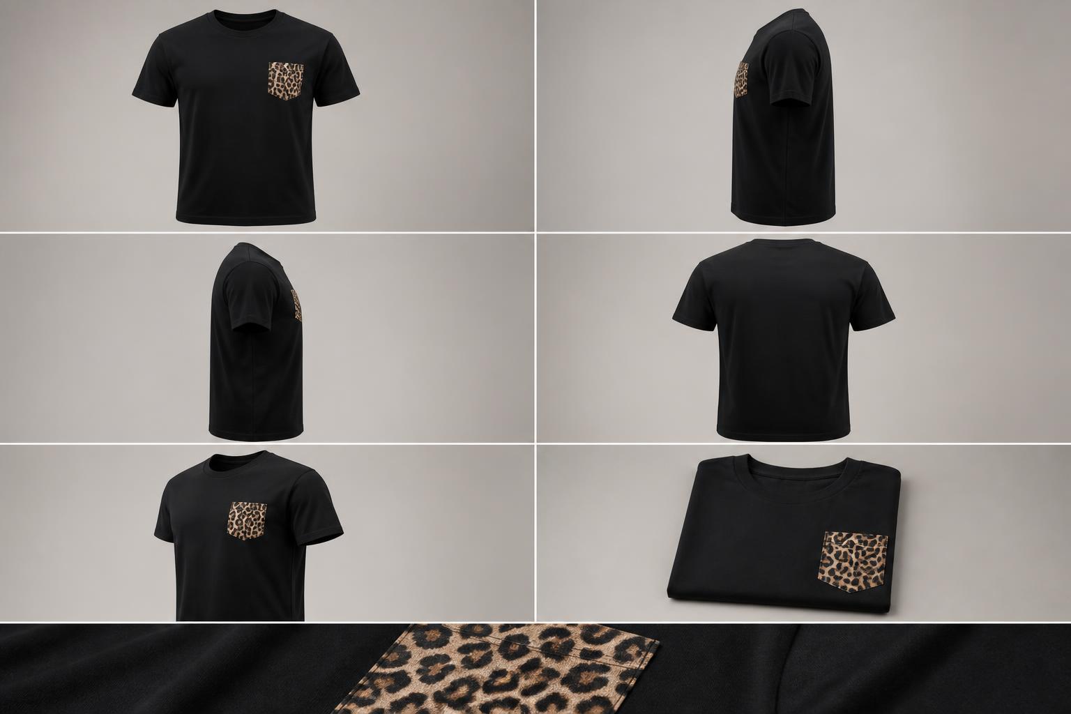 Leopard Pocket Tee design board