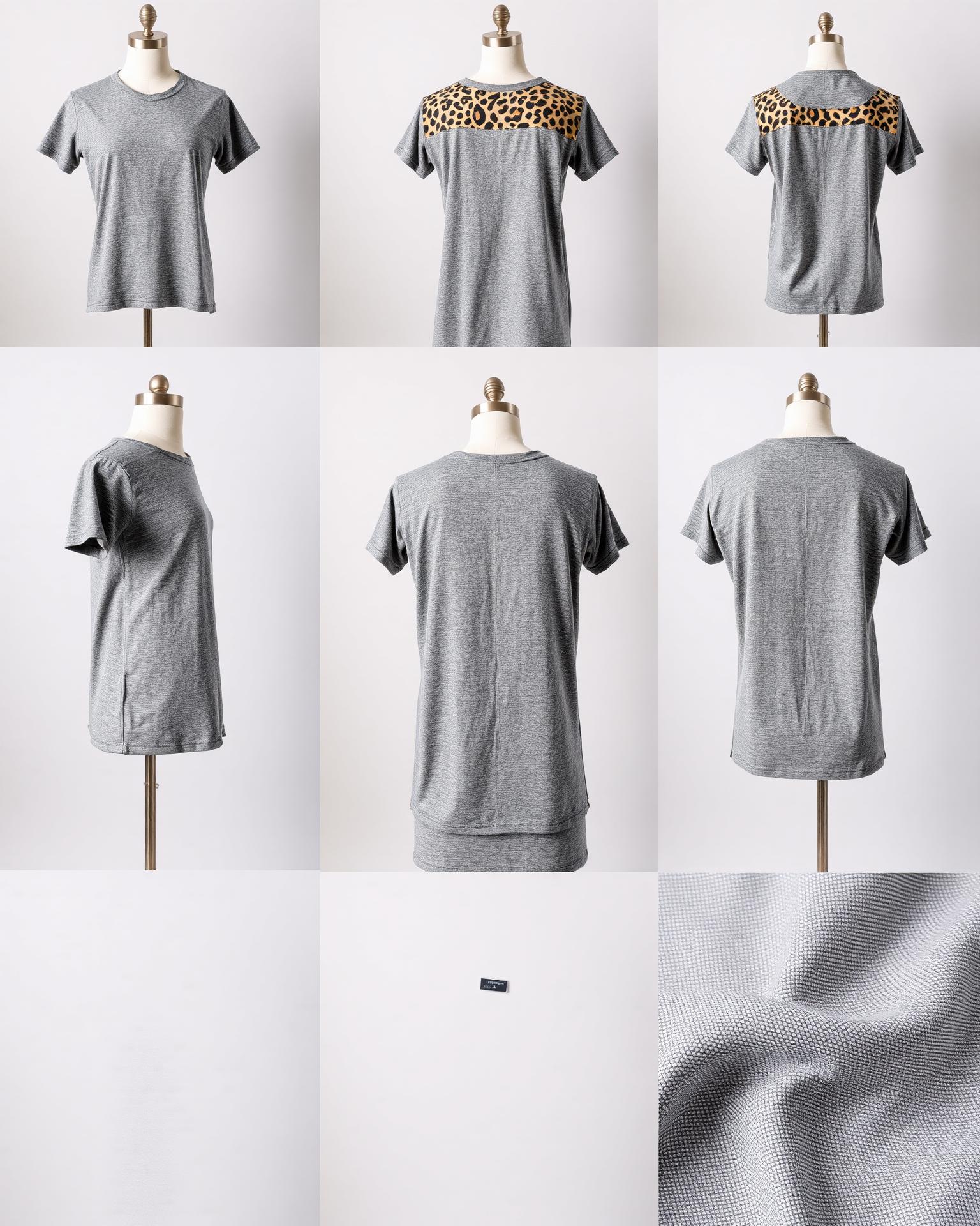 Leopard Yoke Tee design board