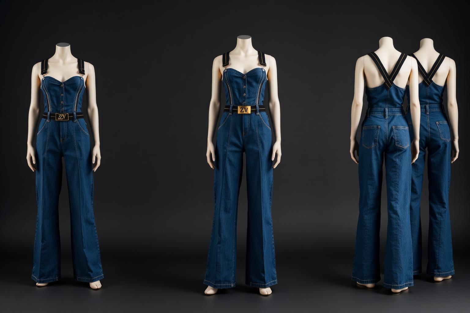 Corset Dungaree Jumpsuit — Women · Z-Denim Atelier Futur related style
