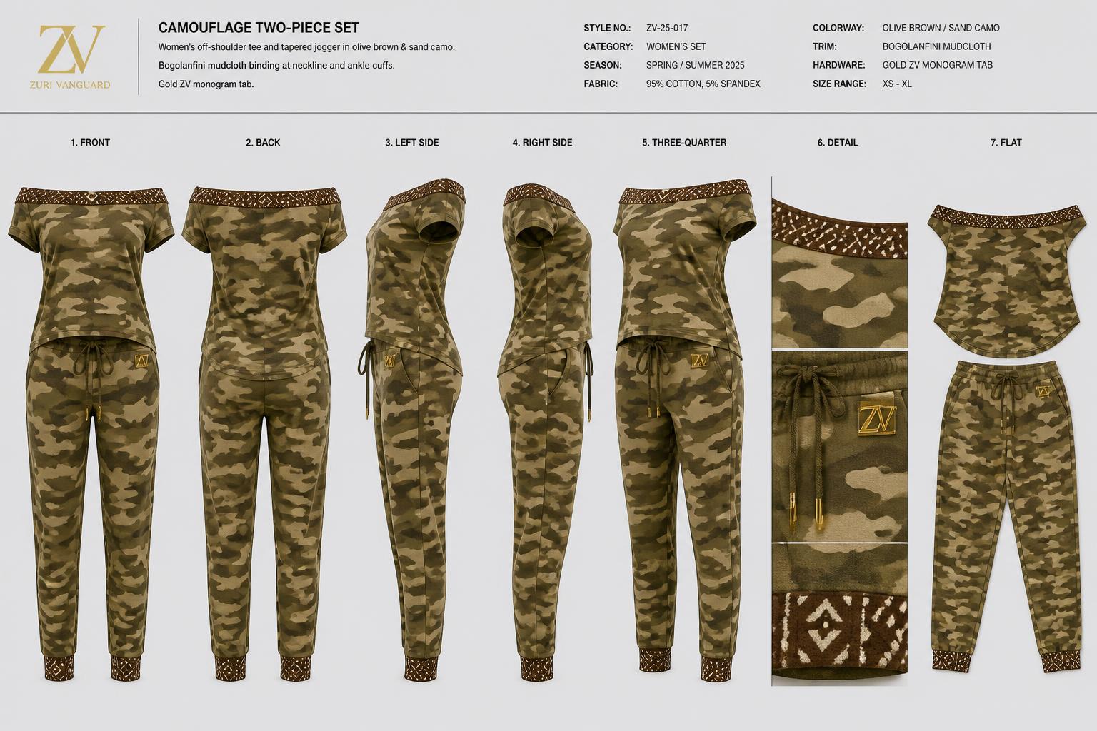 Camo Heritage Two-Piece Set design board