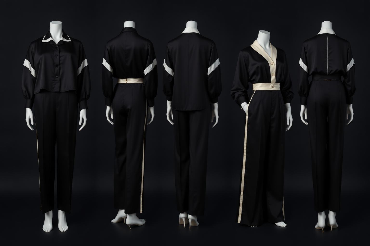 Noir Ivory Satin Band Set — House · Z-Luxe Frontier Futur related style