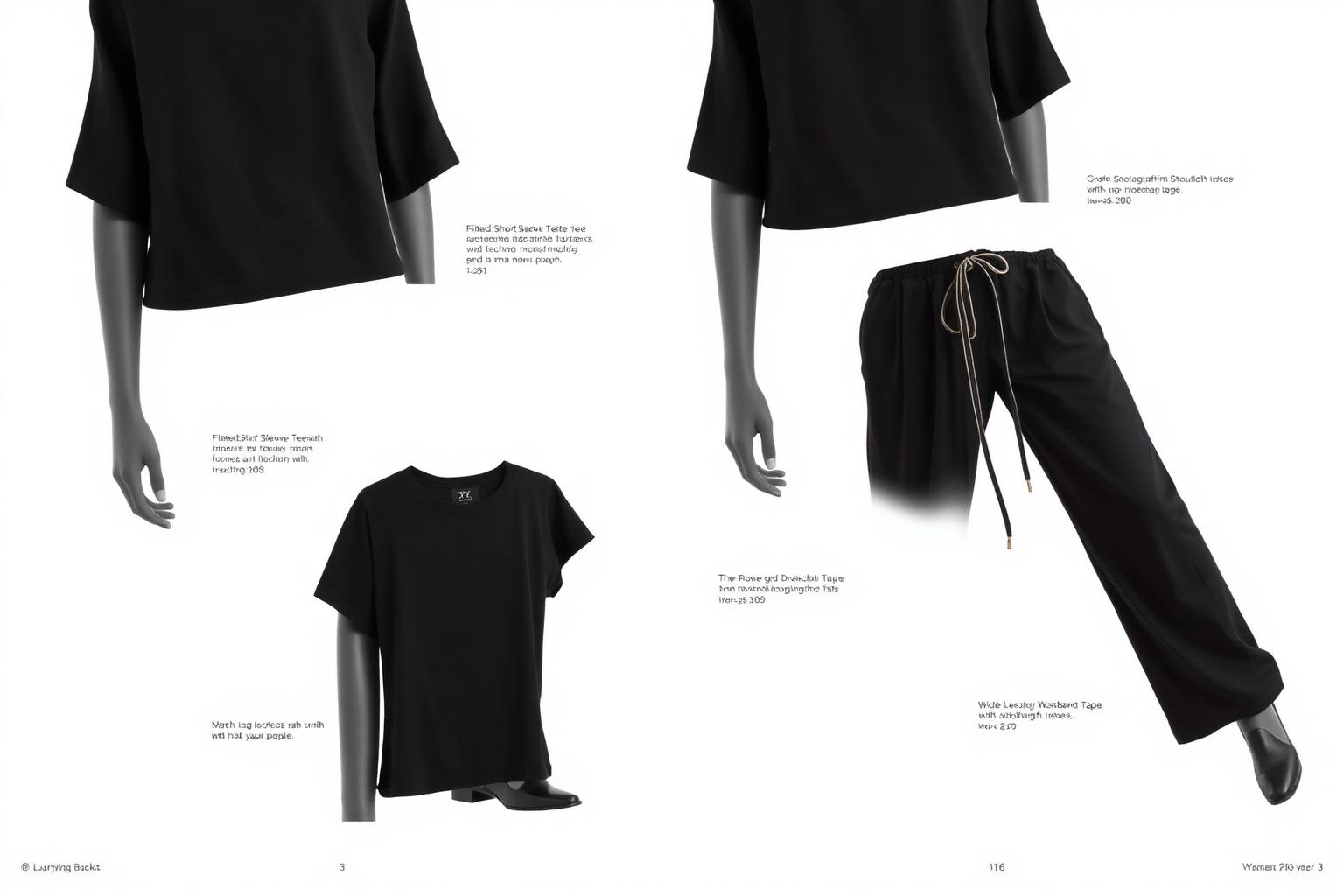 Noir Wide-Leg Two-Piece Set — House · Z-Luxe Street Futur related style