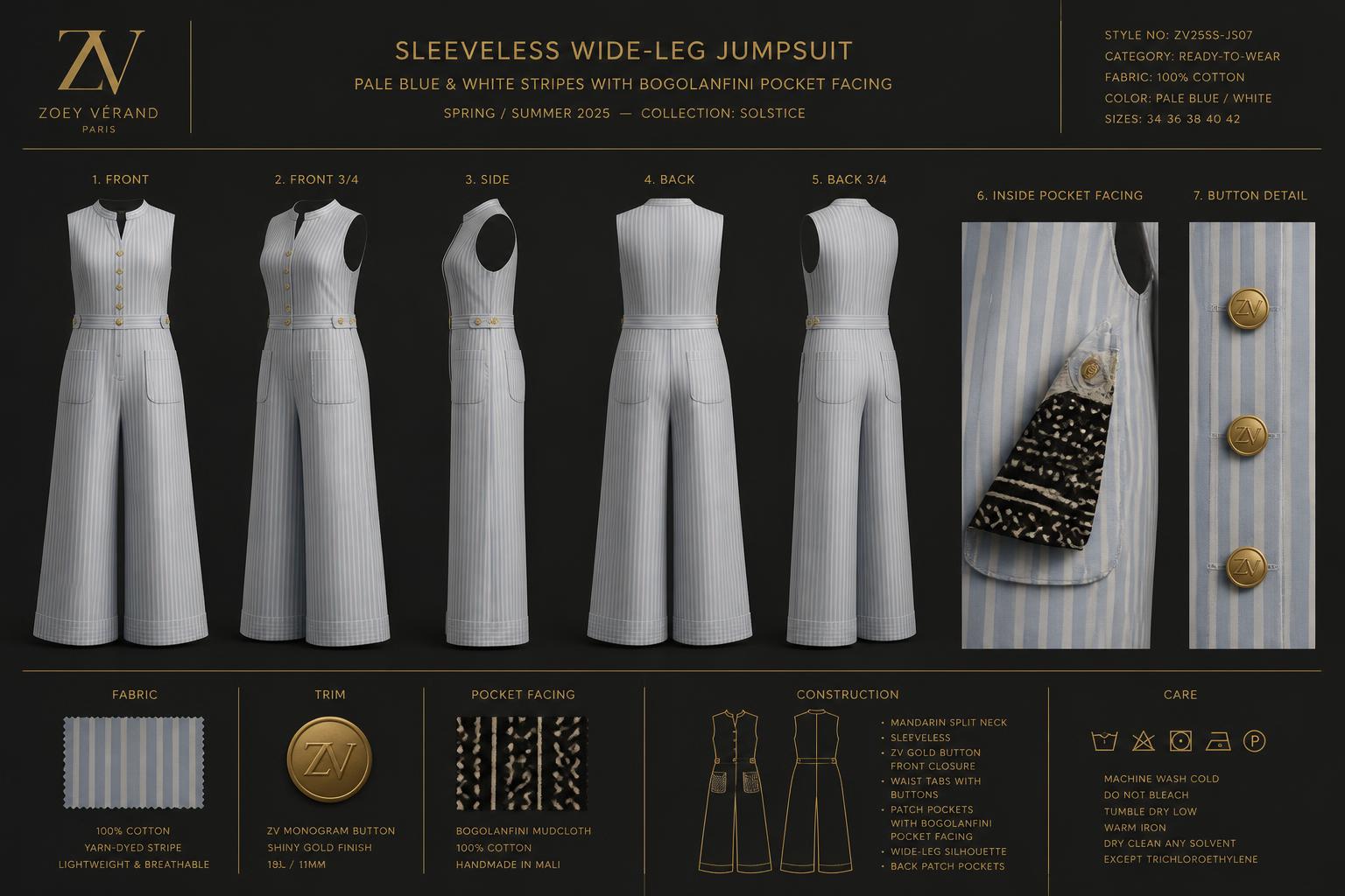 Solstice Stripe Jumpsuit — House · Z-Luxe Atelier Nouveau related style