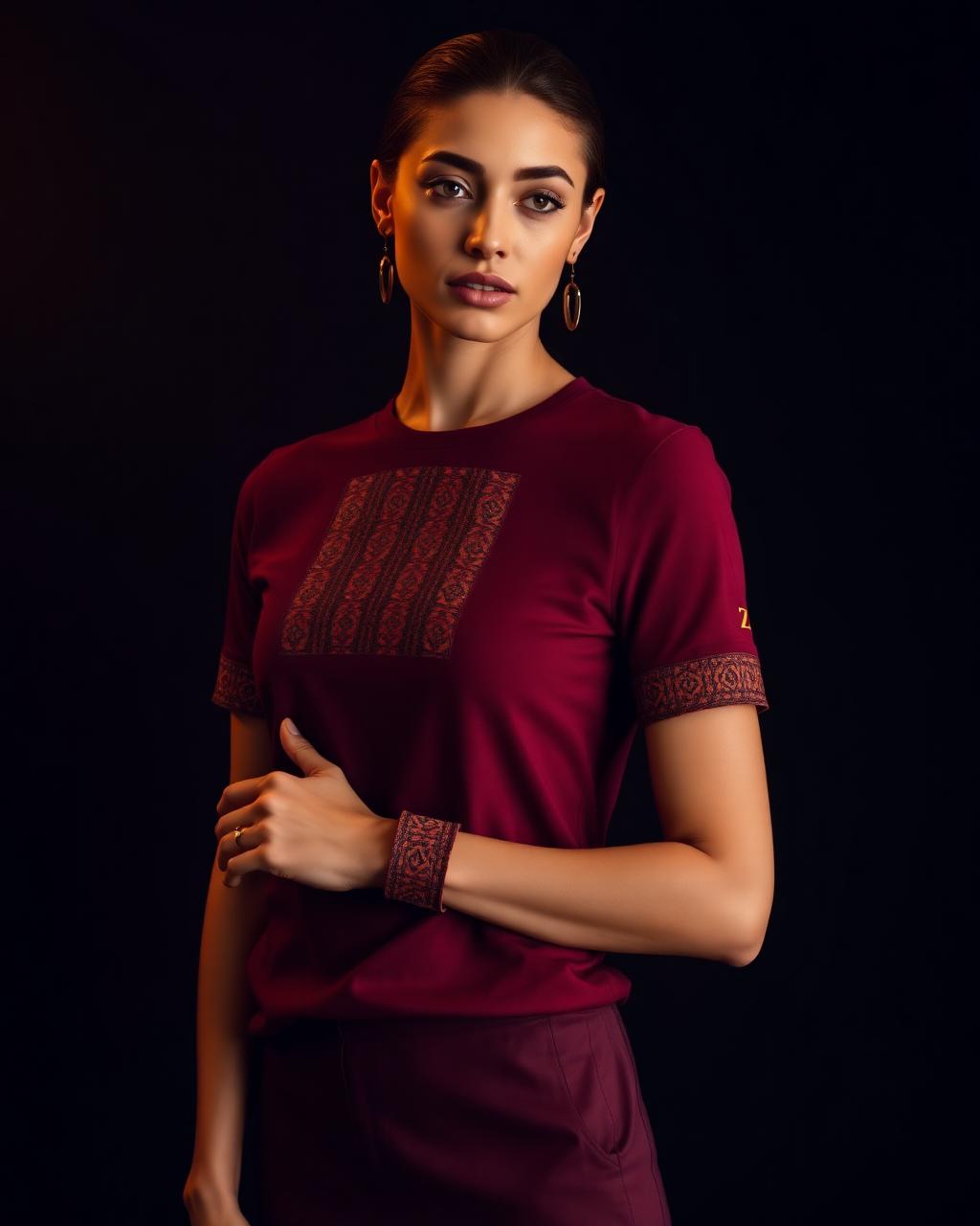 Z-COVENANT™ Vibe T-Shirt — Burgundy Wine — Women