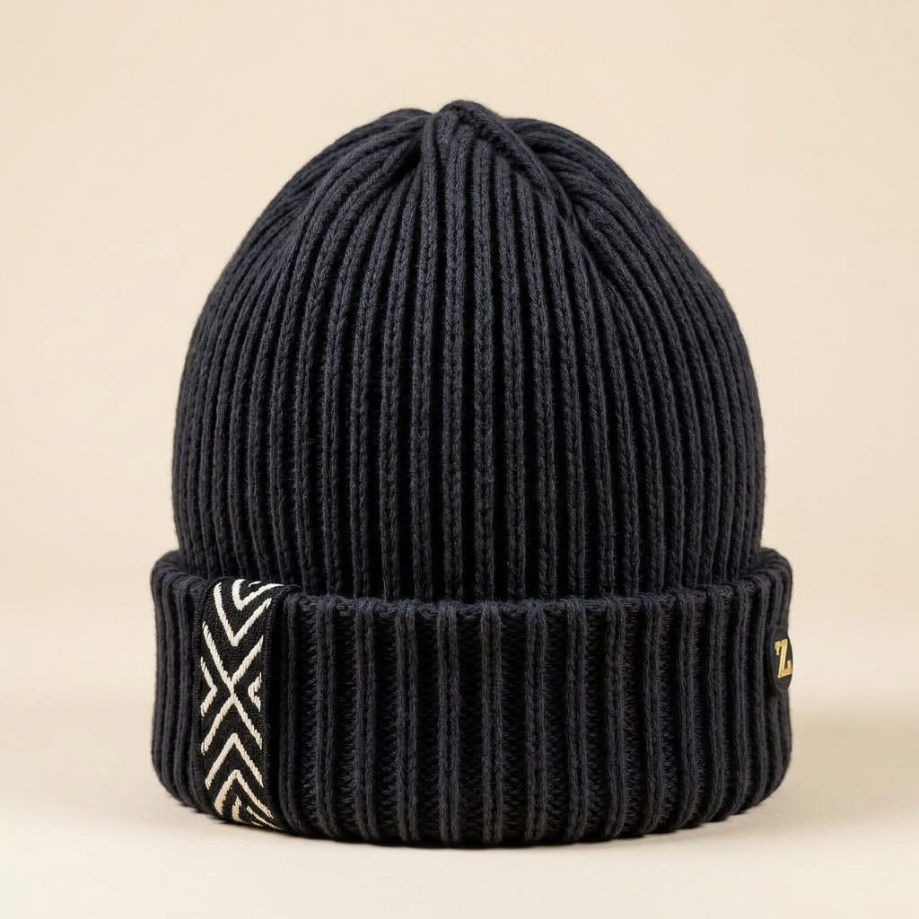 Winter Bonnet — Men, 02 Left (view 2 of 7). Left side: gusset depth, strap anchor and the edge finish.