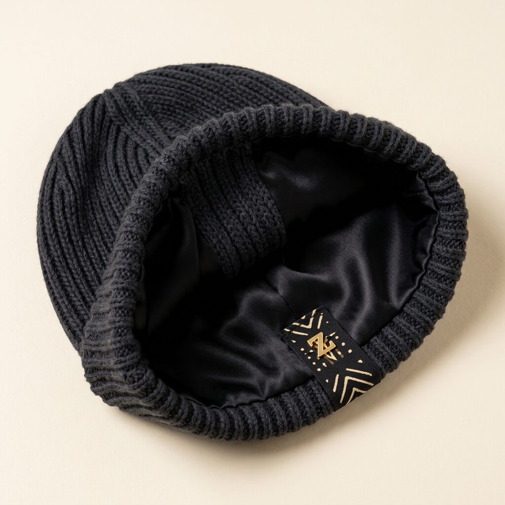 Winter Bonnet — Men, 05 Interior (view 5 of 7). Interior: lining, compartments and the internal pocket.