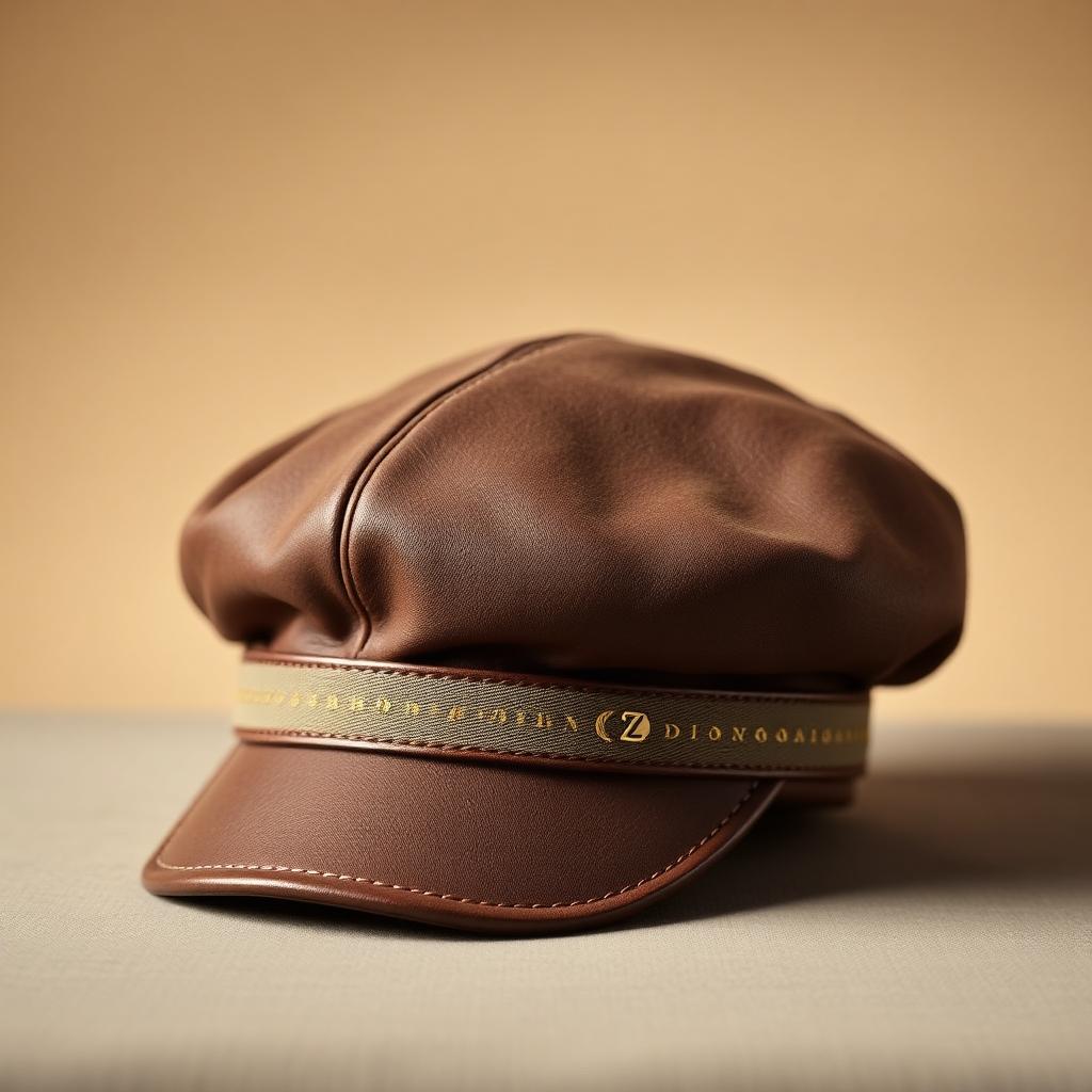 Taupe Leather Beret design board
