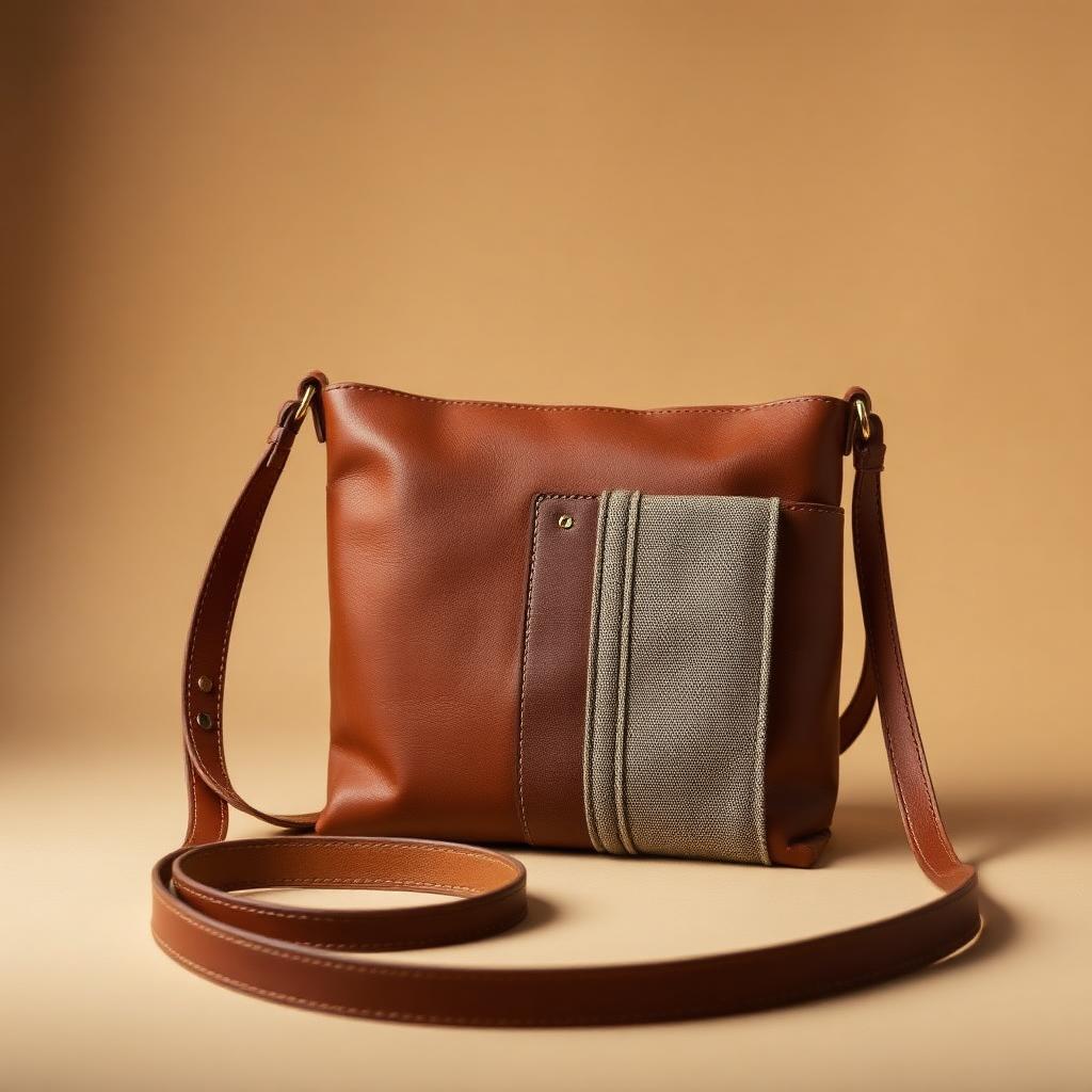 Cognac Crossbody Bag design board