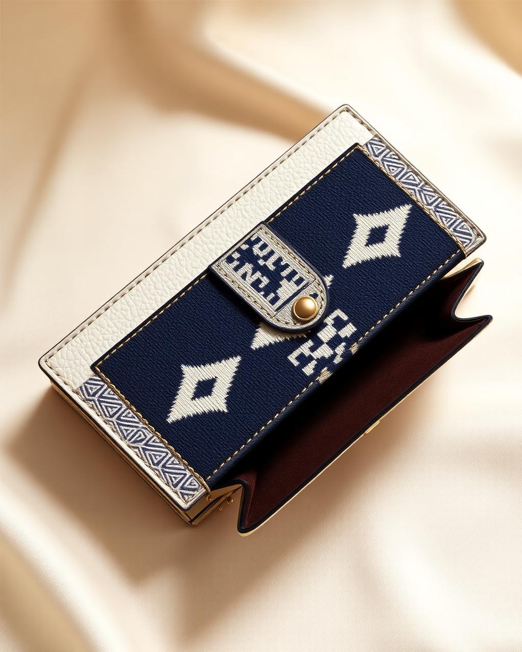 Ivory Continental Wallet design board