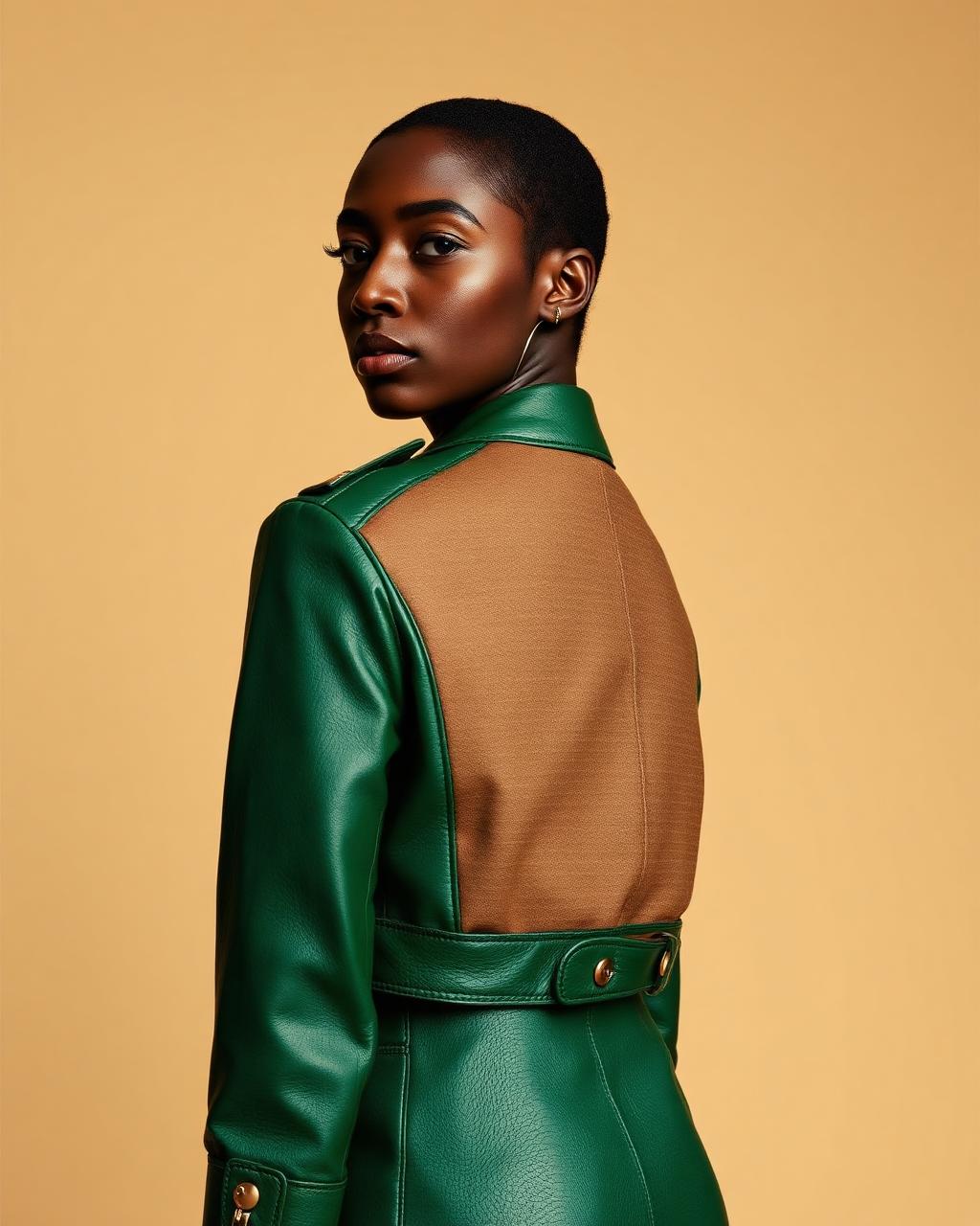 Emerald Cropped Biker — Women · Z-Vibe Leather Jackets™ related style