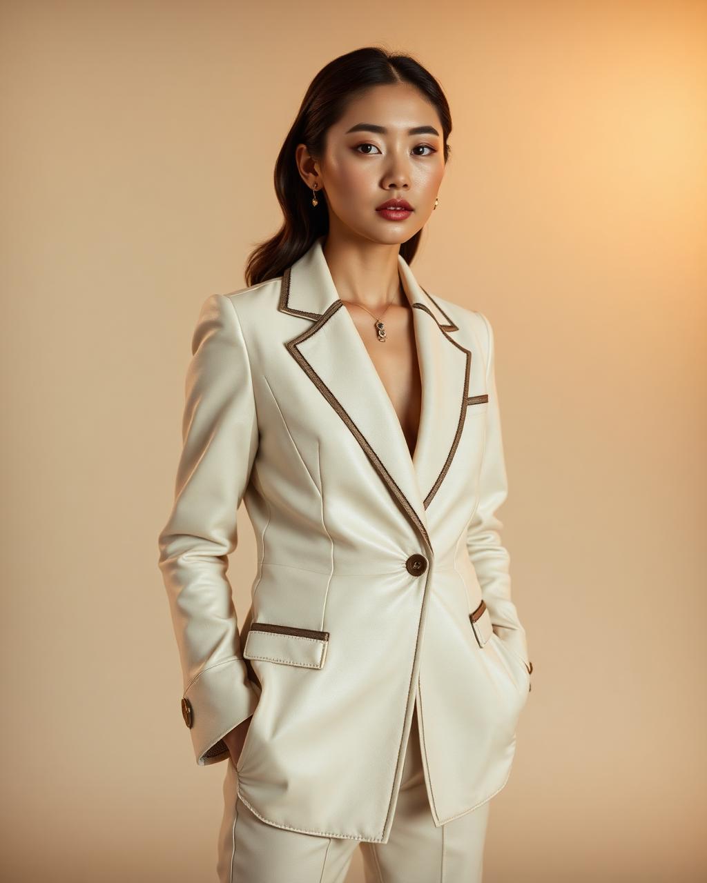 Ivory Atelier Jacket — Women · Z-Vibe Leather Jackets™ related style