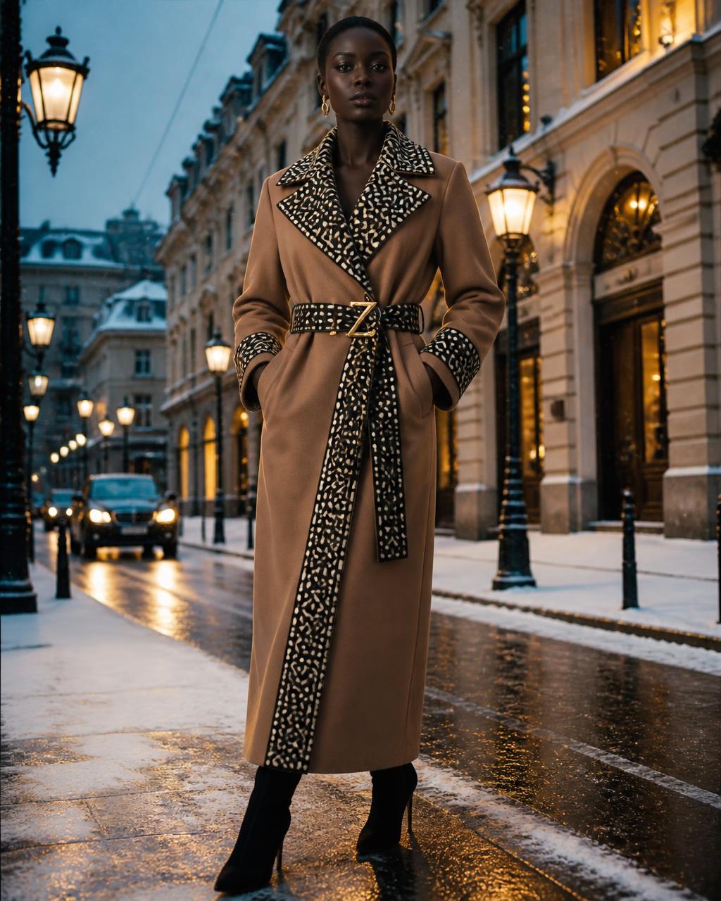 Z-Aurora™ Heritage Winter Coat — Double-faced Italian wool in camel