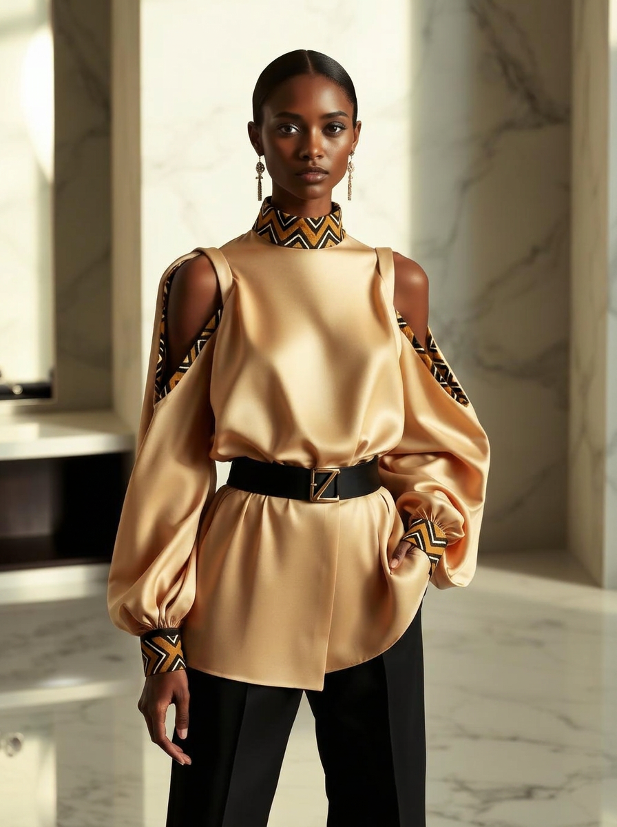 Z-Courage™ Sculptural Shoulder Blouse — Z-Vibe Women · Rise & Lead Edition related style