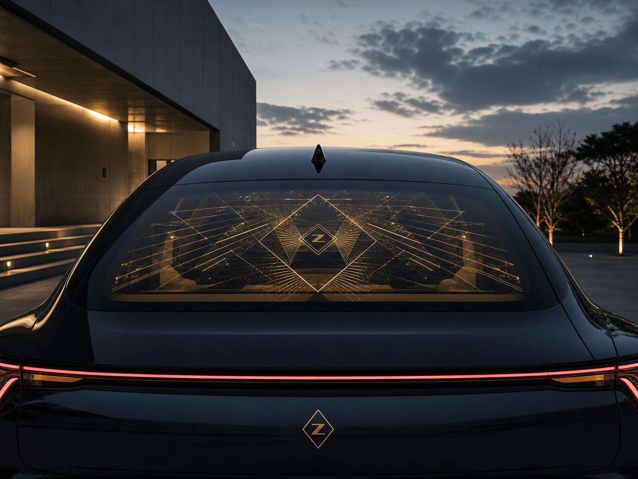 Transparent OLED rear canvas