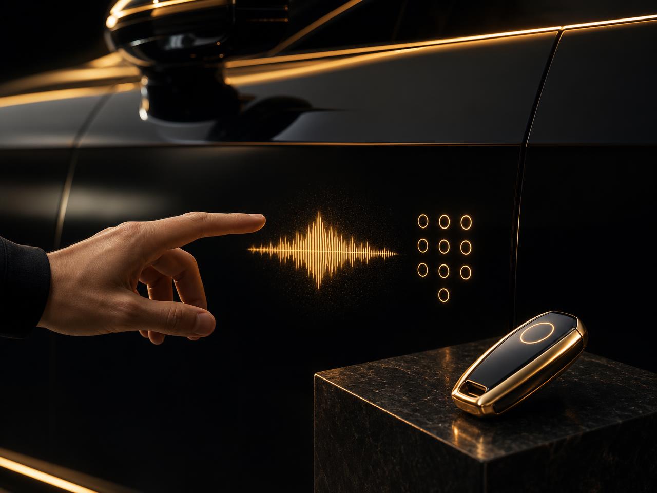 VoiceKEY™, invisible keypad and the sculpted digital keyfob