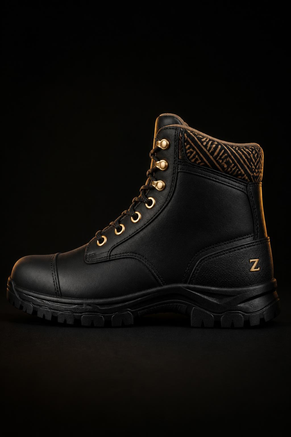 Z-NAILS™ Flat-Stud Snow Boot — Men, 02 Left (view 2 of 7). Left profile: sole stack height, midsole line and the medial side panel.