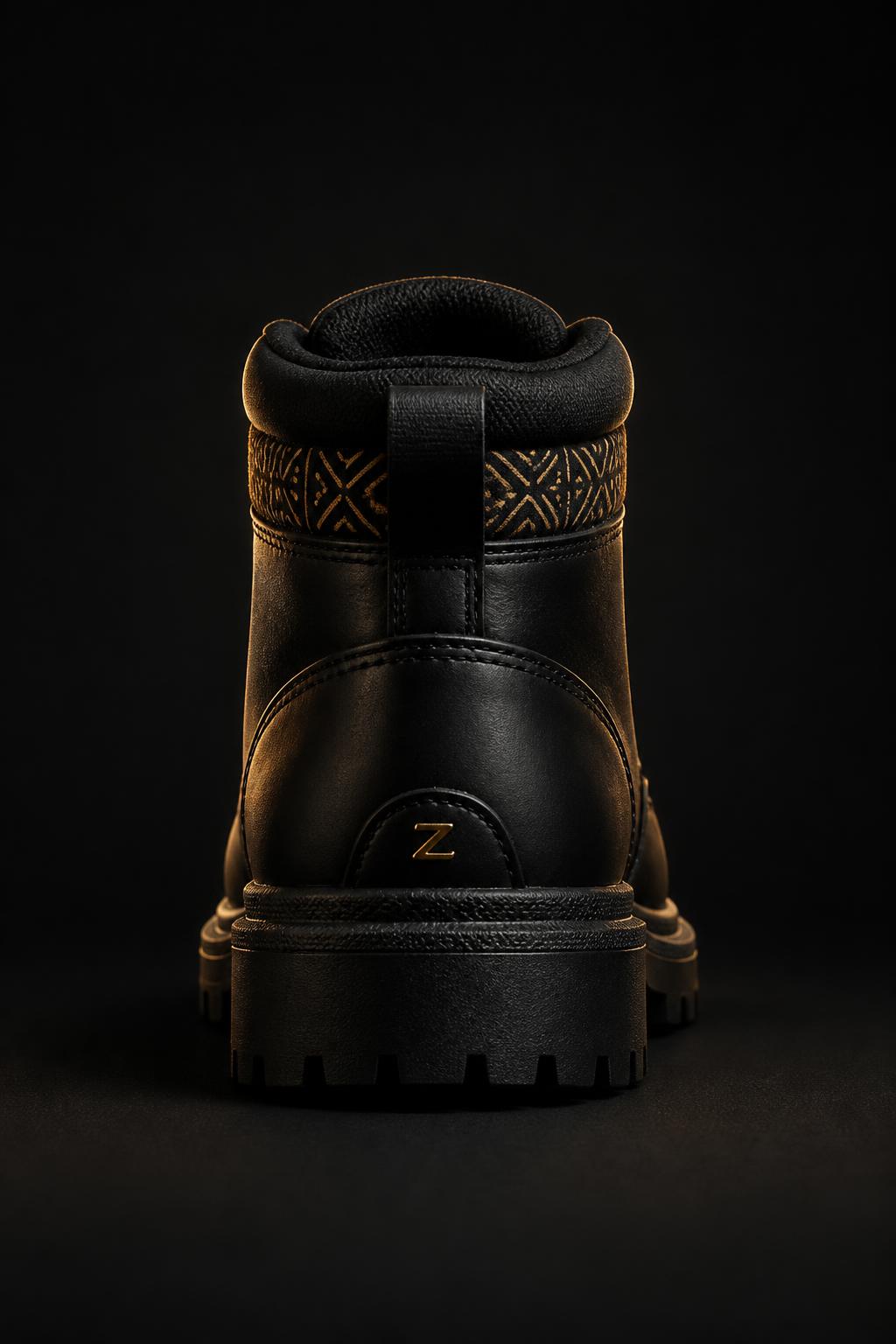 Z-NAILS™ Flat-Stud Snow Boot — Men, 04 Back (view 4 of 7). Back view: heel tab, counter stitching and the rear pull loop.