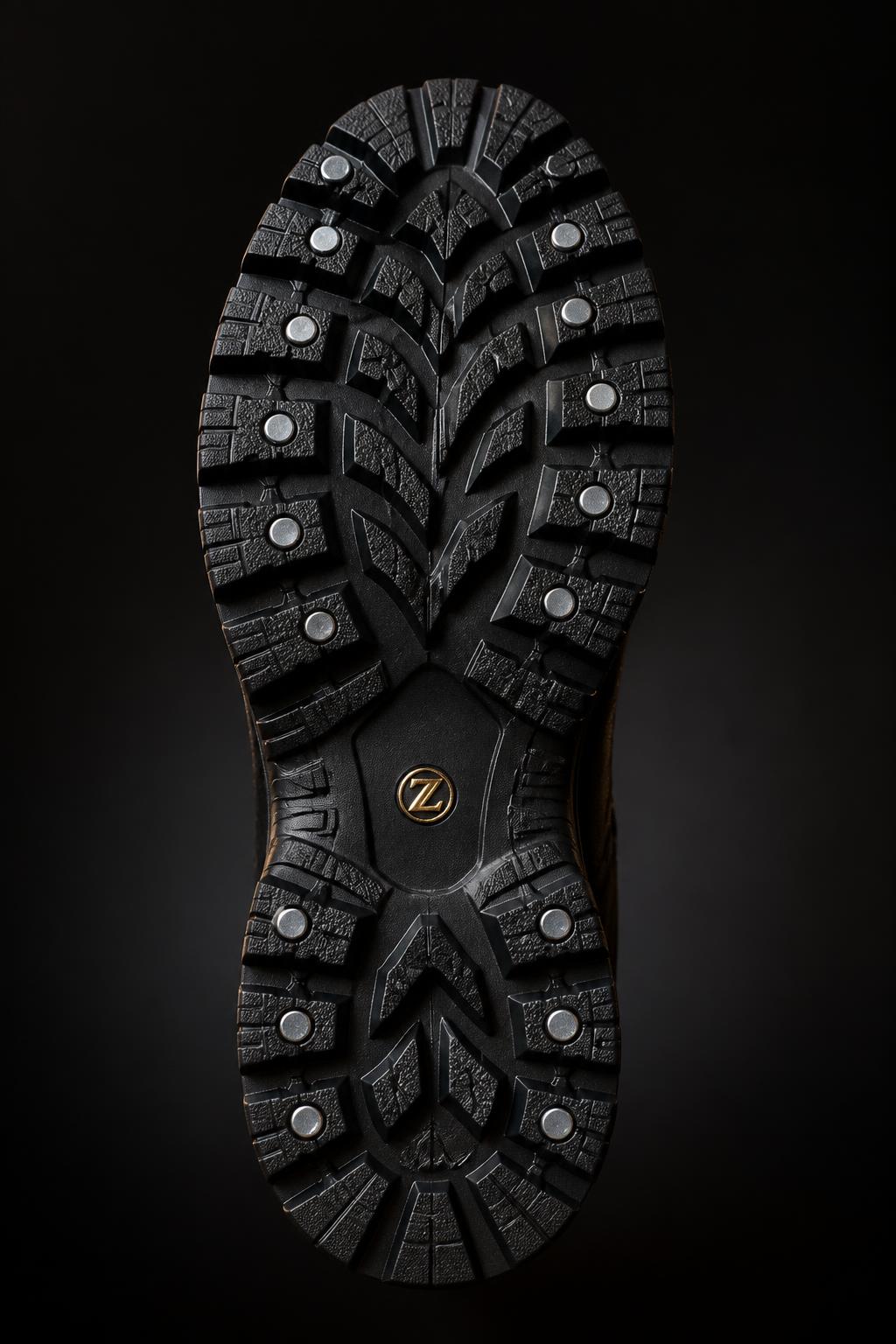Z-NAILS™ Flat-Stud Snow Boot — Men, 06 Inner tags (view 6 of 7). Inner tags: size scale, atelier reference and care instructions.