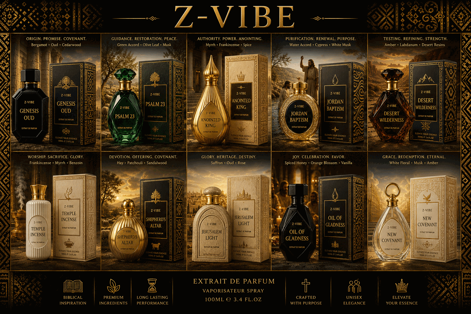 Z-VIBE Scents of Purpose full design board